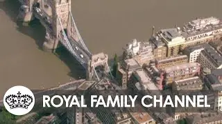 Queue for Queen Passes Tower Bridge