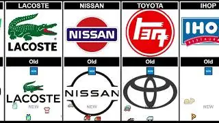 Evolution of Brand Logos Old vs New Designs Comparison part 2