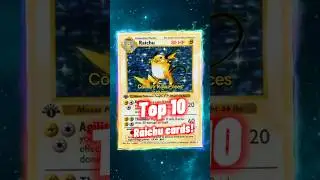 Top 10 EXPENSIVE Raichu Pokemon Cards ⚡️ #top10 #shorts #raichu