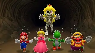 Опасные мини-игры в Mario Party 6 - Марио против Пич против Йоши против Варио (главный компьютерн...