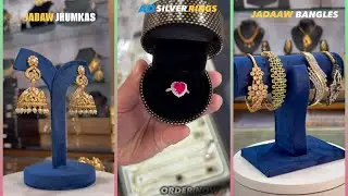 New designed jhumkas | bridal chick set | Heart shaped silver rings | 🍁💫✨