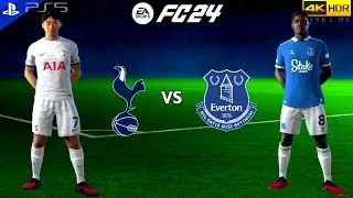 EA Sports FC 24 - Tottenham Hotspur Vs Everton | Premier League PS5 [4K 60FPS +HDR]