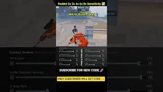 PUBG/BGMI  4.2 UPDATE SENSITIVITY CODE | PUBG BEST SENSITIVITY SETTINGS | #shorts #bgmi #pubg #viral