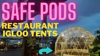 Safe Pod Patio Igloo 4 Person Geodesic Dome Tent Square Zipper Entrance
