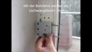 ABUS Fensterband-Sicherung FAS 101 Montageanleitung in Bildern