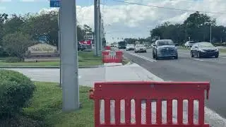 Space Coast Area Transit: Melbourne Square Mall Bound Route 25 Bus #3521 timelasping on US-192/Omni 