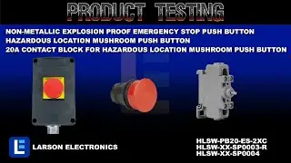 Non-Metallic Explosion Proof Emergency Stop Push Button | Mushroom Push Button | 20A Contact Block