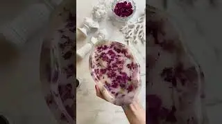 Блюдо из эпоксидной смолы с сухоцветами resinart handmade bowl