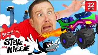 Melhor História de Monster Truck e Mais para Crianças com Steve and Maggie Brasil