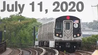 R160 Train on the Rockaway Park Shuttle S - July 11, 2020