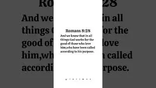 Romans 8:28 And we know that in all things God works for the good those who have him. #covenantpath