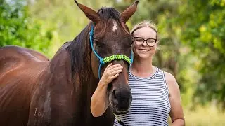 Gidget and Big Red on Greener Pastures