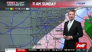 First Alert Forecast: Watching Sunday for light snow in central Georgia