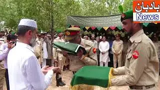 Namaze Janaza of Maj Talha shahed , Maj Saeed & Naik Mudasr Shahed was offered at their Native towns