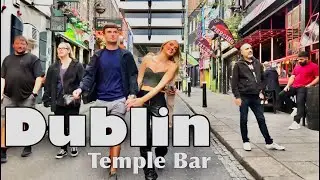 Temple Bar Dublin Ireland, 28August 2022, 18:40, 4K walking tour | Travel with Atiq