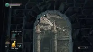 Dark Souls 3 - Farming 400 Souls with the Dragon adjacent to the Tower on The Wall Bonfire.