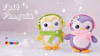 Felt Penguin - Cara Membuat Boneka Pinguin dari Flanel - How to Make Cute Penguin