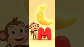 Learn Letter M | M for Monkey 🐵 | Kids Alphabet #Shorts