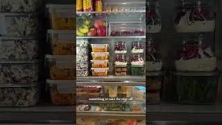 Fridge goals 🫶🤩 #mealprep #meals #cooking #fridgeorganizationideas #fridgedecor #organization