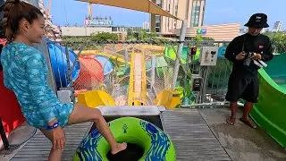 🙊 VR Master Blaster Water Slide 💦 at Vana Nava Hua Hin 🇹🇭