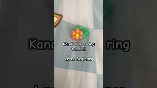 Kandi Flower Ring Tutorial #kandi #scenecore #scenekid #kandikid #preppy