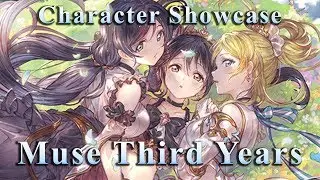 [Granblue Fantasy] Character Showcase: Muse Third Years (with Vampy and S.Zooey)