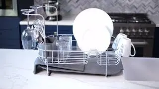 KitchenAid Full Size Dish Rack, Light Grey  Home & Kitchen