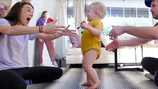 WESLEY PRACTICES WALKING!