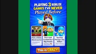 Playing 3 Roblox Games I&rsquo;ve NEVER Played Before&hellip; (Bad Idea)