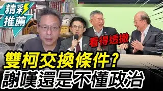 柯P自爆與柯建銘交換條件！謝寒冰喊太天真：蹲一年還是不懂政治【CNEWS】
