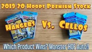 2019-20 Hoops Premium Stock Retail Battle! Hanger Boxes vs. Cello Packs - MONSTER HOF LEGEND AUTO!🔥