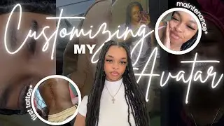 Customizing My Avatar | vlog | maintenance + body mod 🫧 
