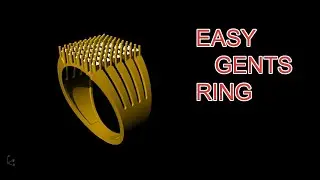 Gents ring in rhino || how to make gents ring in rhinoceros software