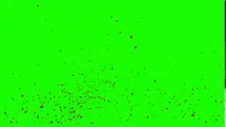 Chroma key background green background Fire Particles