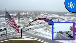 Icestorm in Dallas Fort Worth Area - Drone Coverage