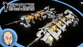 Space Engineers | Overdoing it in style: R.U.S.T. Freighter | English