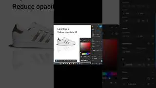 How to Create 3D Shoe Reflection in Figma |Easy Figma Shadow Tutoria #figmatutorial #figmareflection
