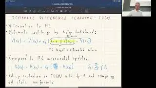 Lecture 21 - Optimization and Learning for Robot Control - Temporal Difference Learning