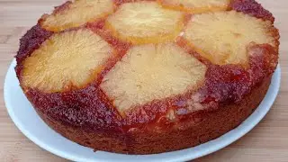Gâteau ananas moelleux//Caramelized pineapple cake recipe 🍍