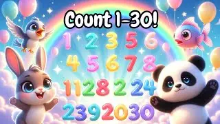 Counting 1–30 with Animals 🐶🐦 Fun Numbers Song for Kids | MiniMelody Kids #nurseryrhymes #nursery