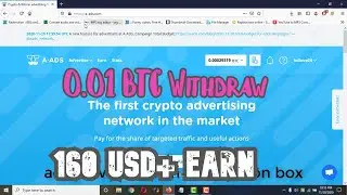 A-ads Review payment proof (160 USD withdraw) | Top Bitcoin adnetwork | auto approved