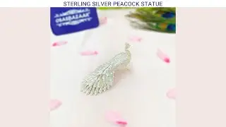 Sterling Silver Peacock Statue | Add Positive Energy and Elegance | Osasbazaar #SilverGifts