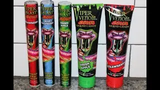 Viper Blast Strawberry, Blue Raspberry, Green Apple & Venom Liquid Candy: Green Apple, Strawberry