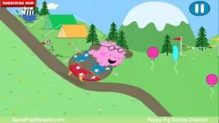 Peppa Versus Daddy Pig's Muddy Puddle Jump Competition iOS Game Games for Kids