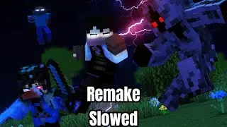 Slowed - black and blue - A Minecraft music (remake)