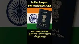 #IndianPassport #PassportPower #HenleyPassportIndex #IndiaRising #GlobalRank #TravelWithIndia