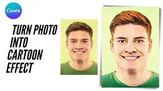 Canva Portrait Cartoon Photo Editing Tutorial #easycanva