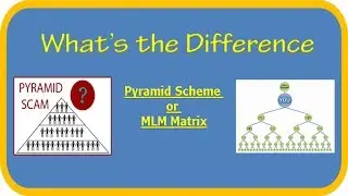 Difference between Pyramid Scheme and MLM Matrix