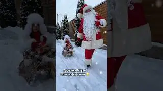 Так весело покатались 😂 #сани #newyear #christmas #santa #дедмороз #snow #снег #snowfall #снежок