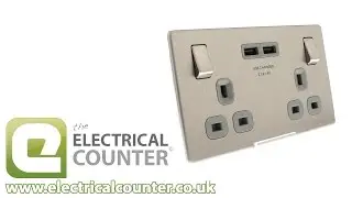 Brushed Stainless Steel Switches and Sockets by BG Nexus, Click Scolmore and More